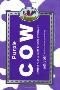 Purple Cow by Seth Godin, book cover